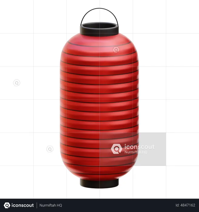 Red Lantern  3D Icon
