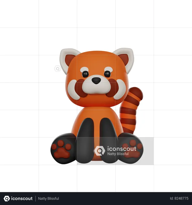 Red Panda  3D Icon