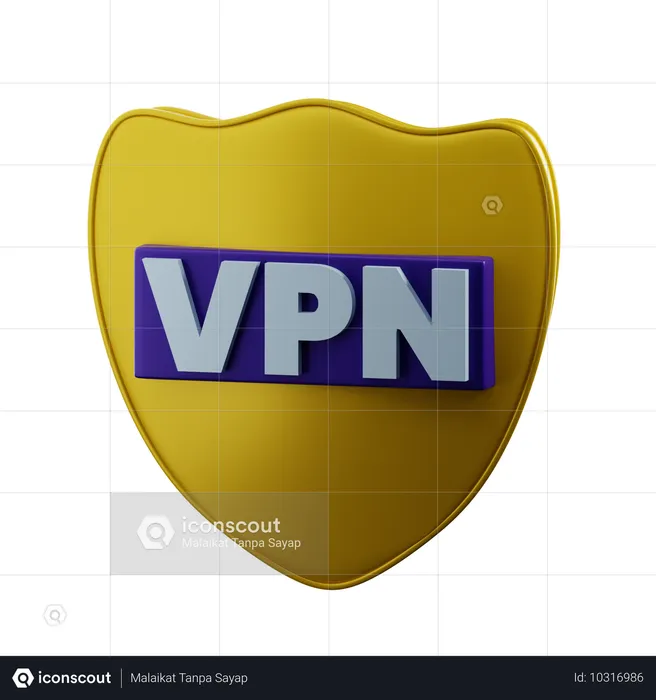 Red vpn  3D Icon