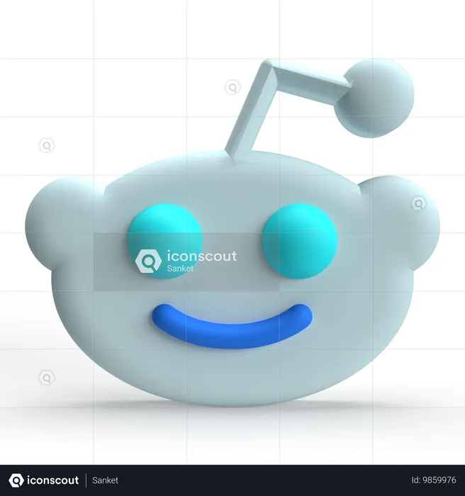 Reddit  3D Icon