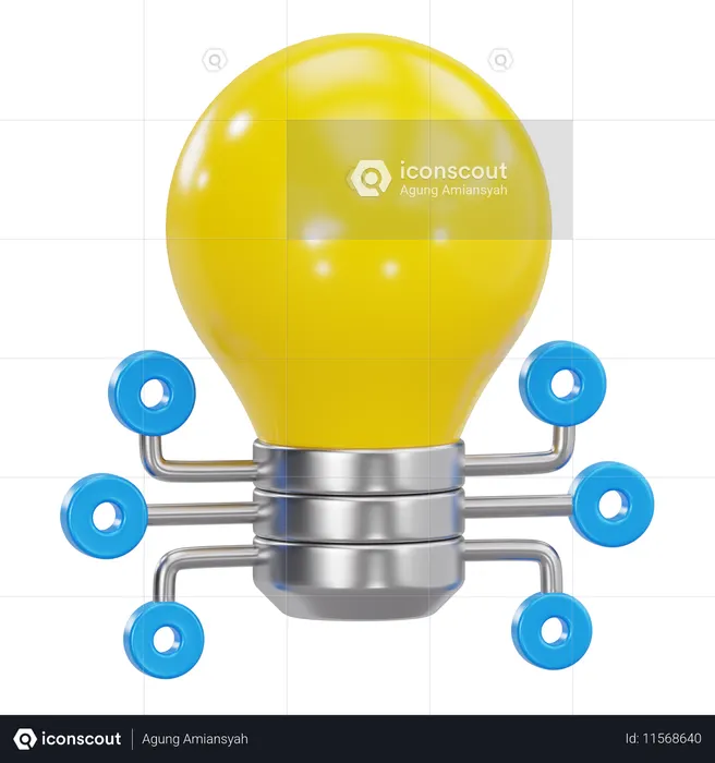 Ideia de rede  3D Icon