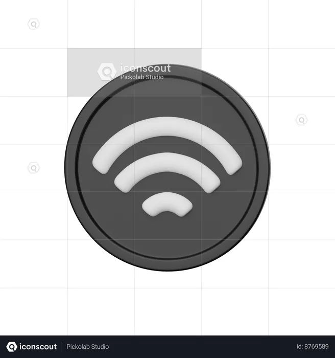 Rede wi-fi  3D Icon