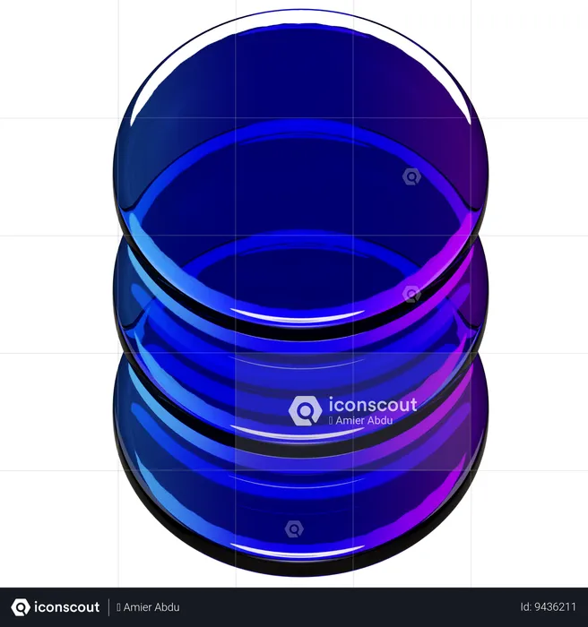 Forma de t abstracta redonda  3D Icon