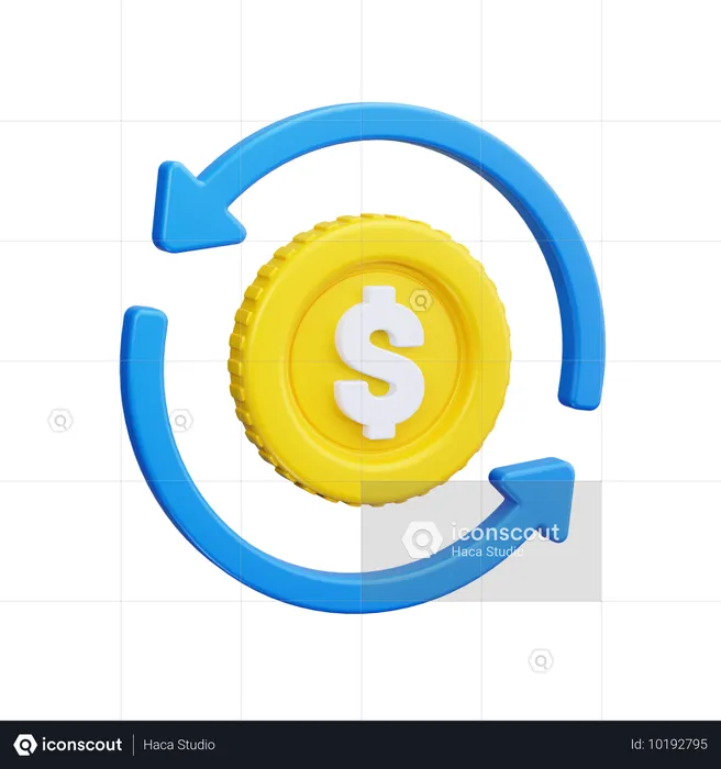 Reembolso de dinero  3D Icon