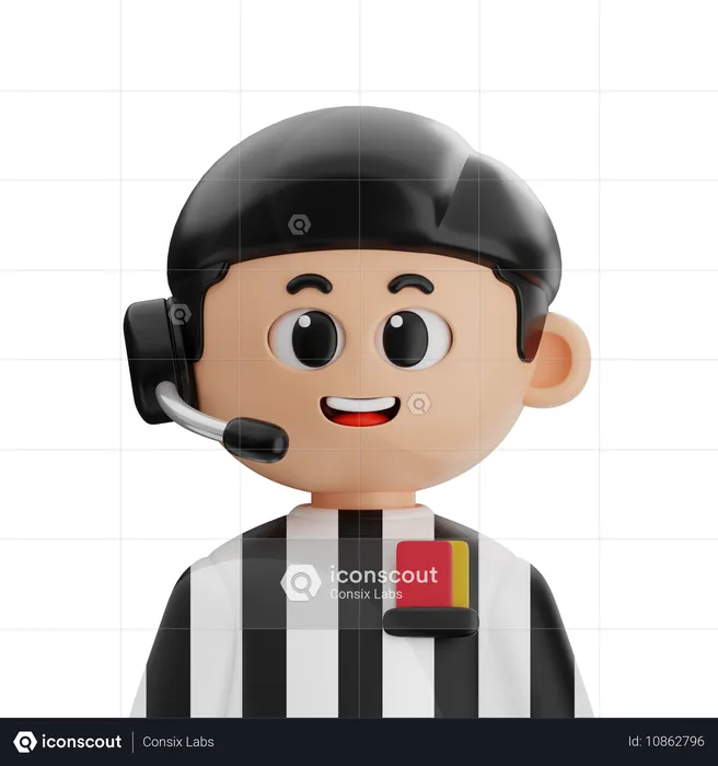 Referee  3D Icon