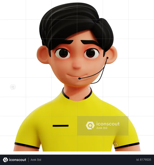 Referee Avatar  3D Icon