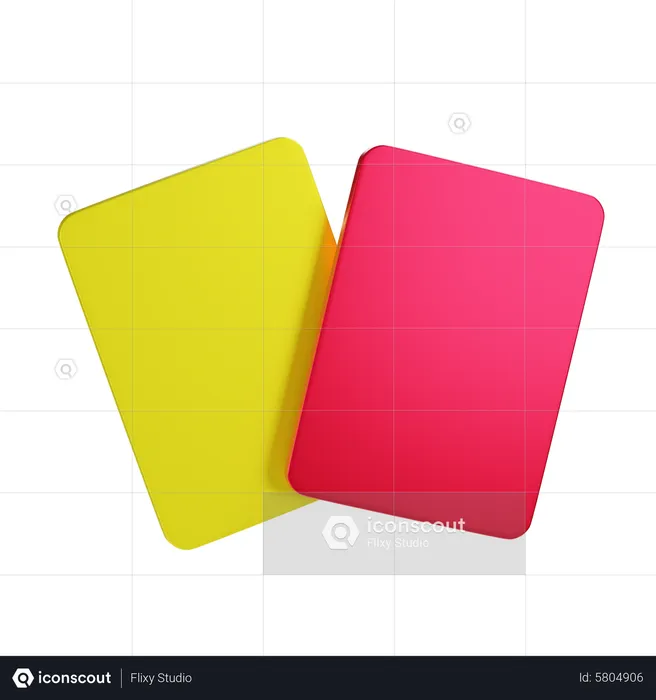 Referee Card  3D Icon