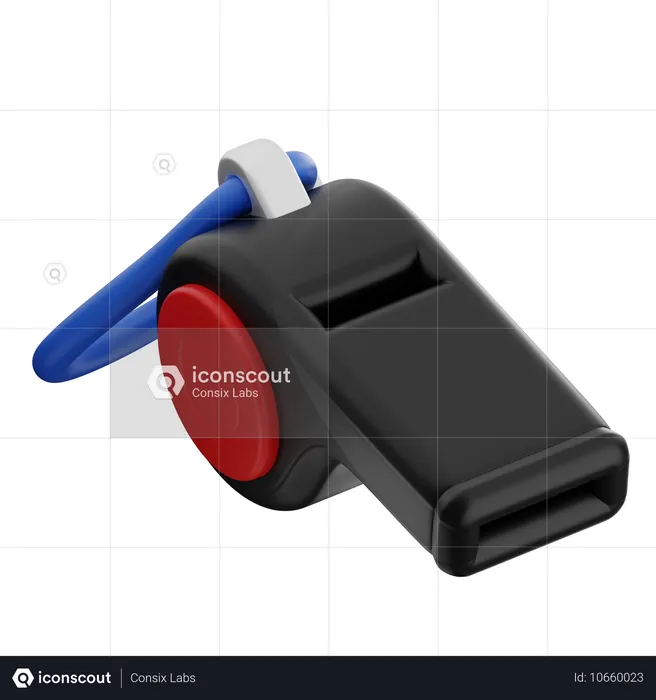 Referee Whistle  3D Icon