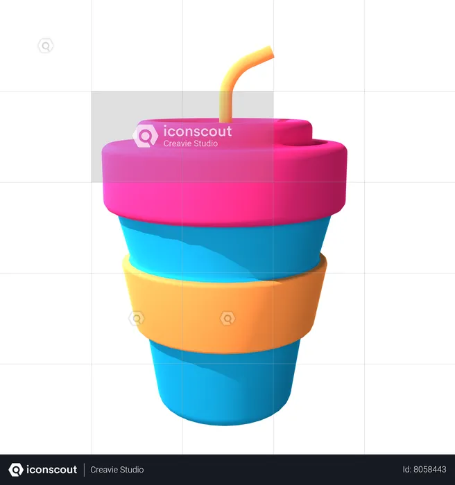 Bebida gaseosa  3D Icon
