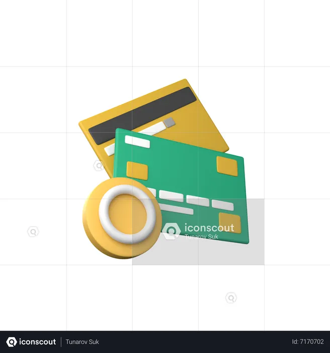 Refresh Credit Card  3D Icon