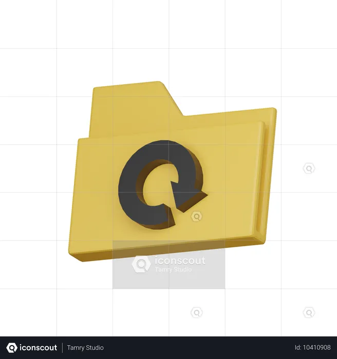 폴더 새로 고침  3D Icon