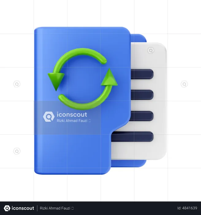 Refresh Folder  3D Icon