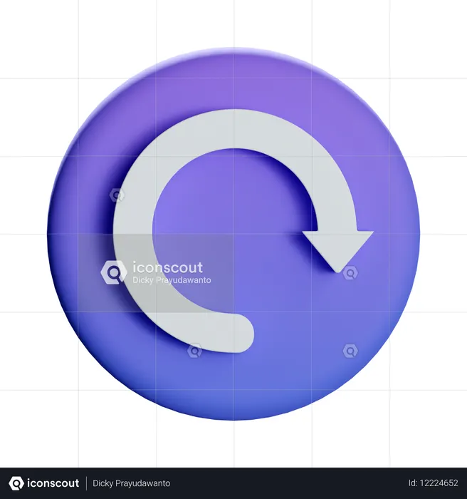 Refresh Reload  3D Icon