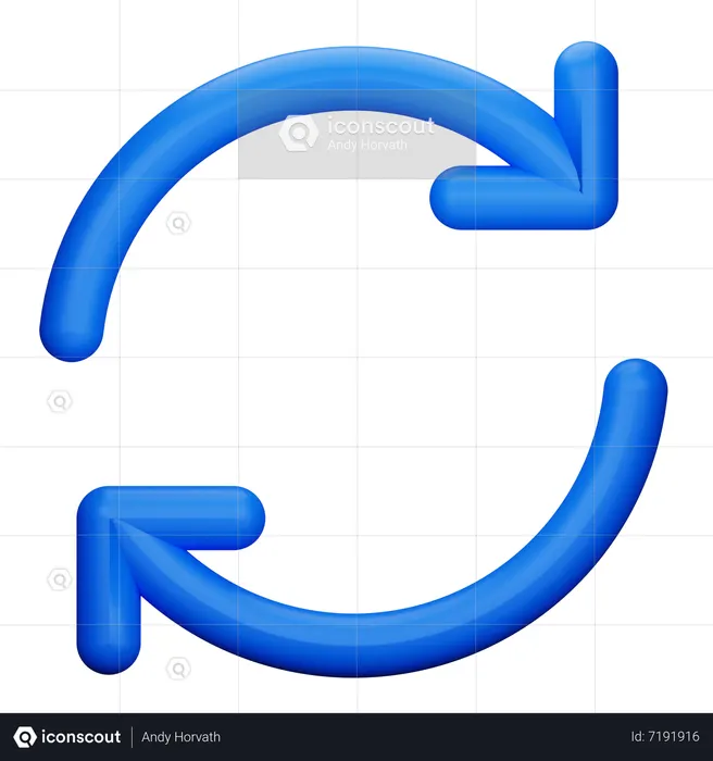 Refresh Sign  3D Icon