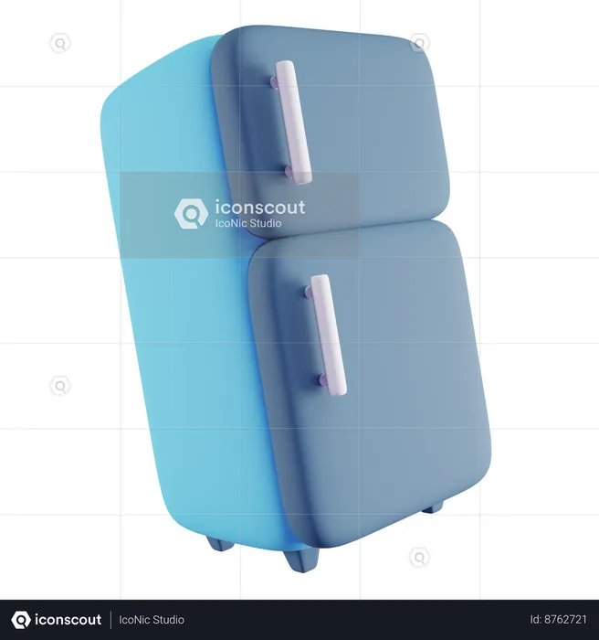 Refrigerador  3D Icon