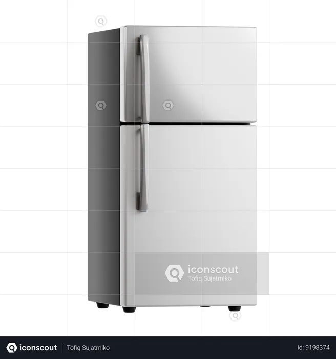 Refrigerador  3D Icon