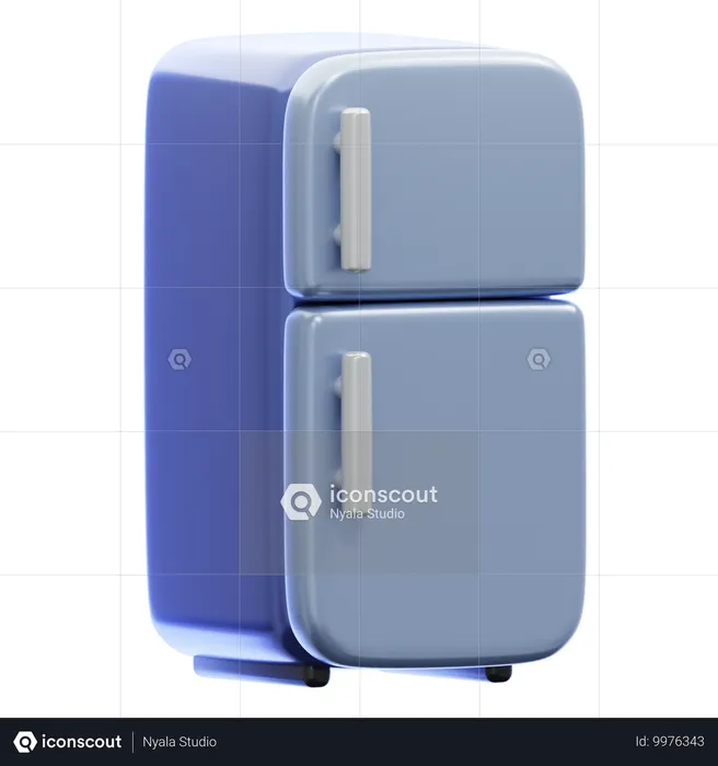 Refrigerador  3D Icon