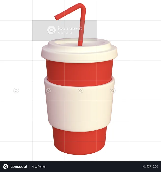 Drinque suave  3D Icon