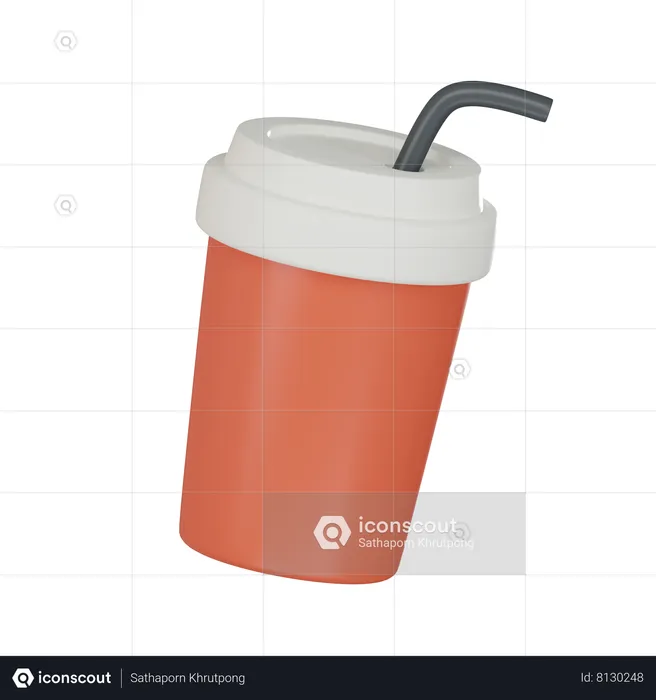 Drinque suave  3D Icon