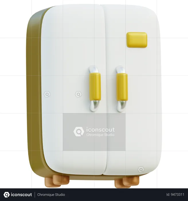 Refrigerator  3D Icon