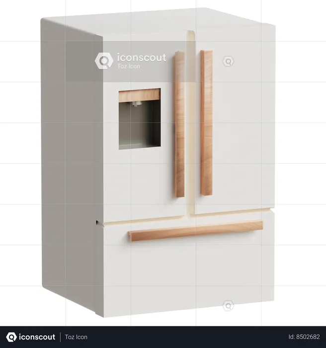 Refrigerator  3D Icon