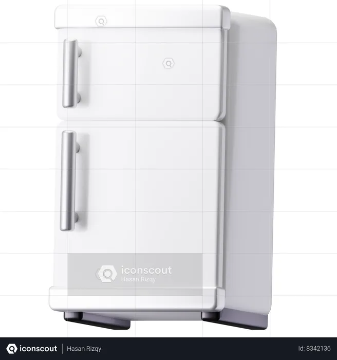 Refrigerator  3D Icon