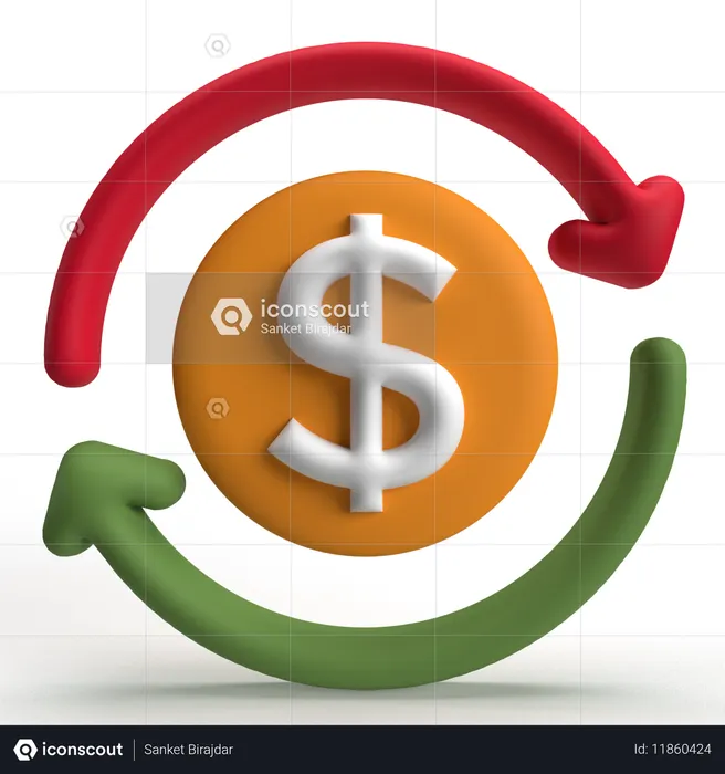 환불하다  3D Icon
