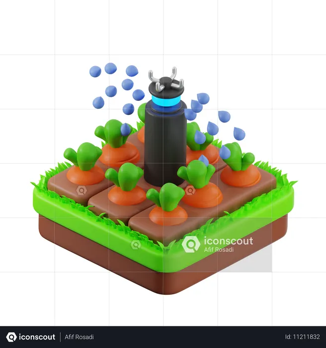 Irrigação de rega  3D Icon