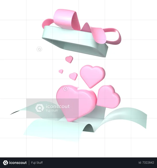 Regalo de amor  3D Icon