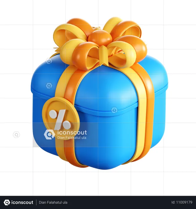 Descuento de regalo  3D Icon