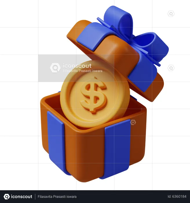 Regalo de dinero  3D Icon