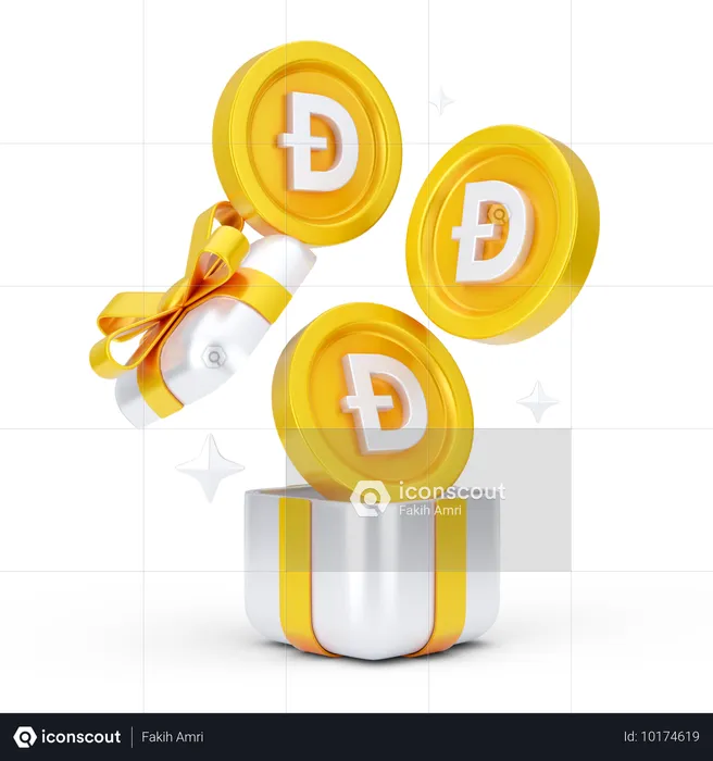 Regalo de dogecoin  3D Icon