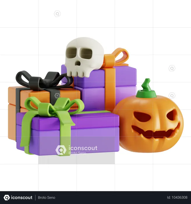 Regalos de halloween  3D Icon