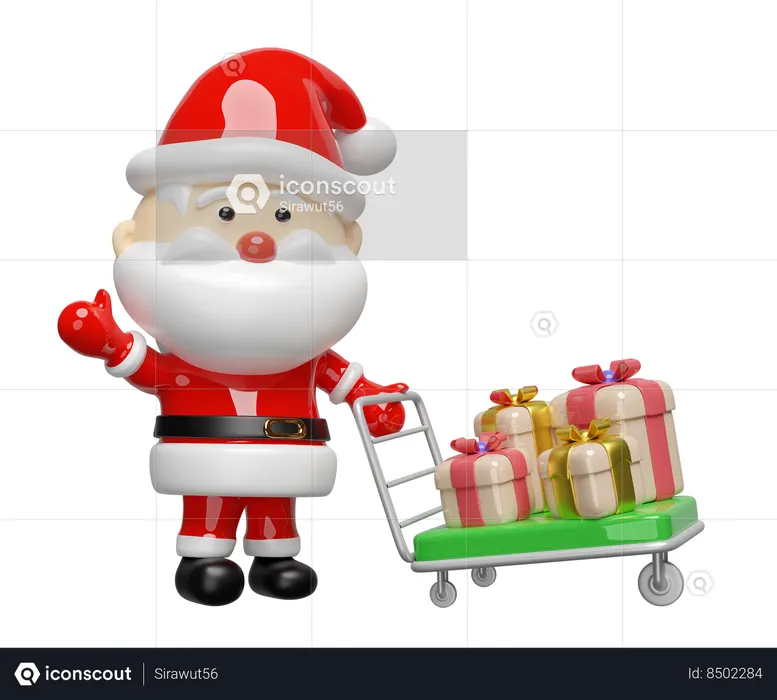 Regalos de santa  3D Icon