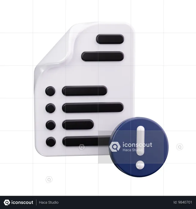 Regelverstöße  3D Icon