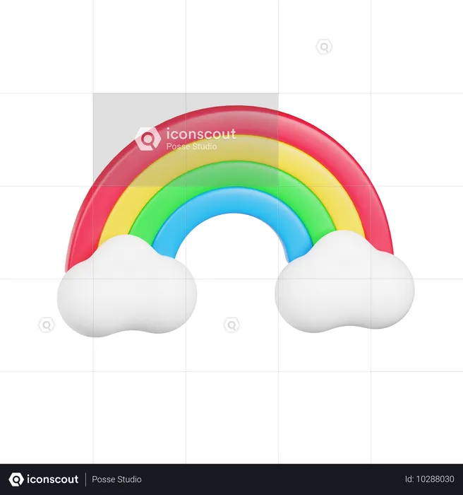 Regenbogen  3D Icon