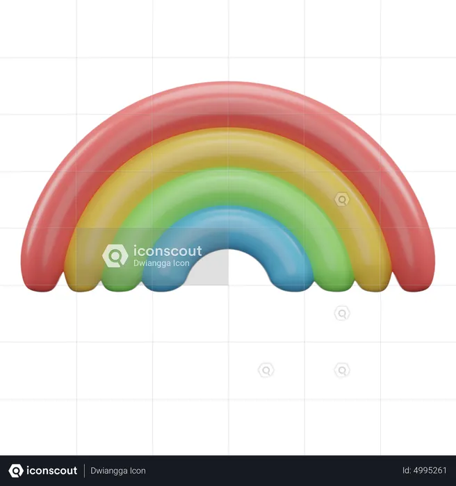 Regenbogen  3D Icon