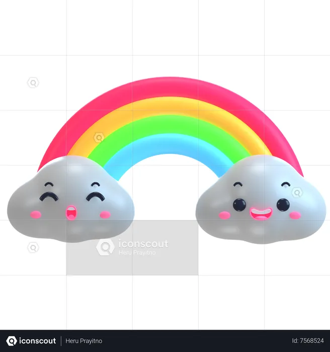 Regenbogen  3D Icon