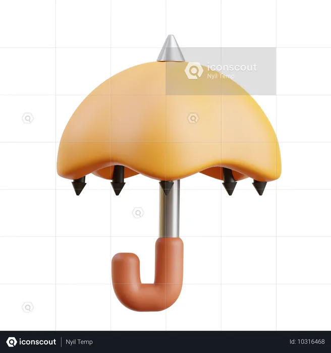 Regenschirm  3D Icon