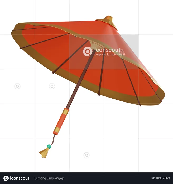 Regenschirm  3D Icon