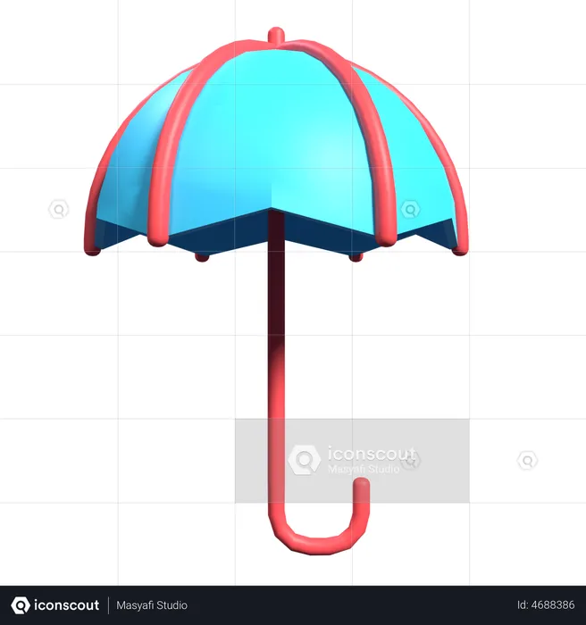 Regenschirm  3D Illustration