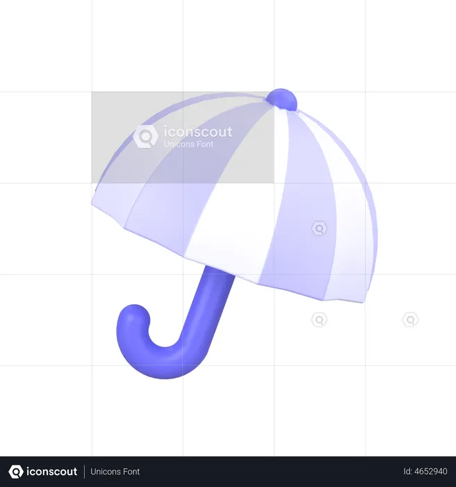 Regenschutz  3D Icon