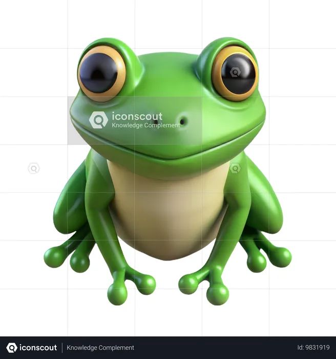 Regenwaldfrosch  3D Icon