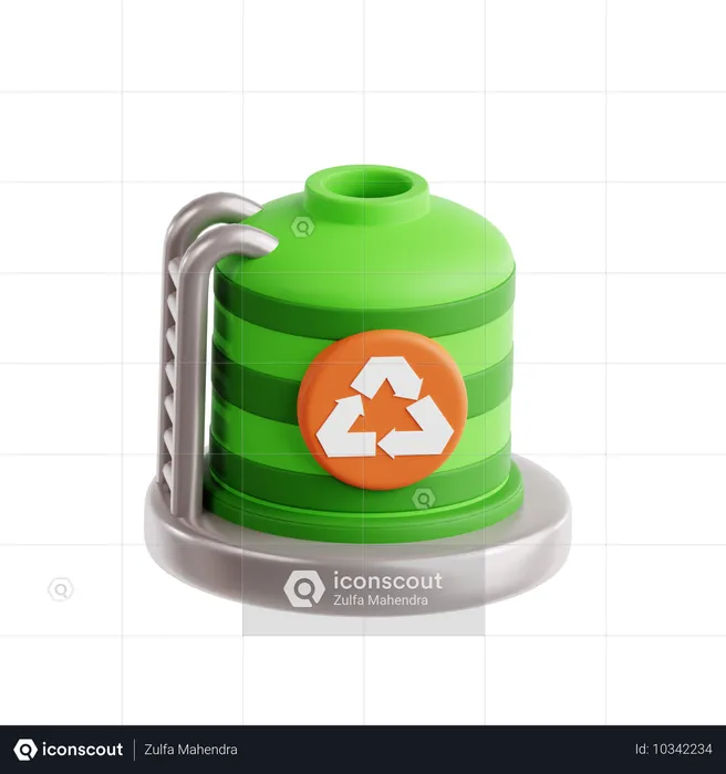 Auffangen von Regenwasser  3D Icon