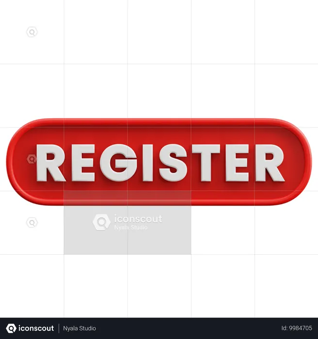 REGISTER  3D Icon