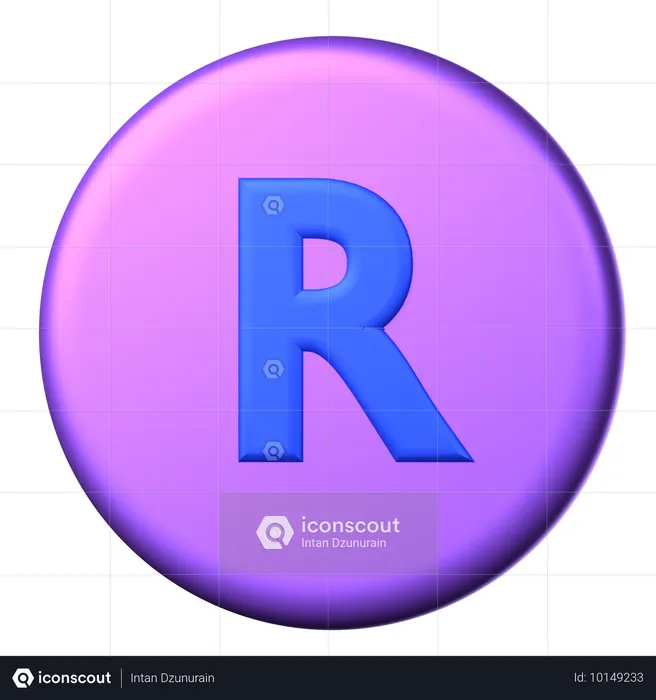 Registered Symbol  3D Icon