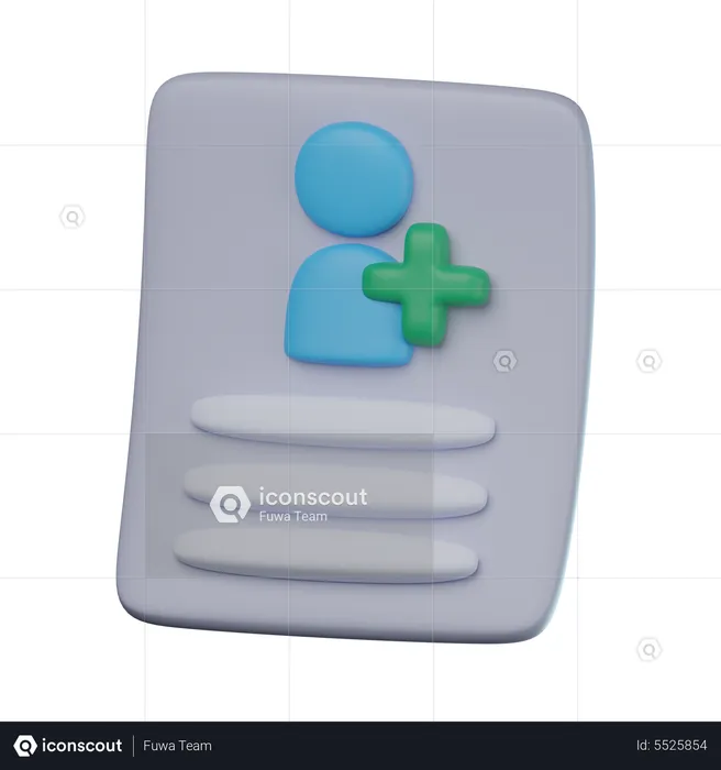 Registros de salud  3D Icon