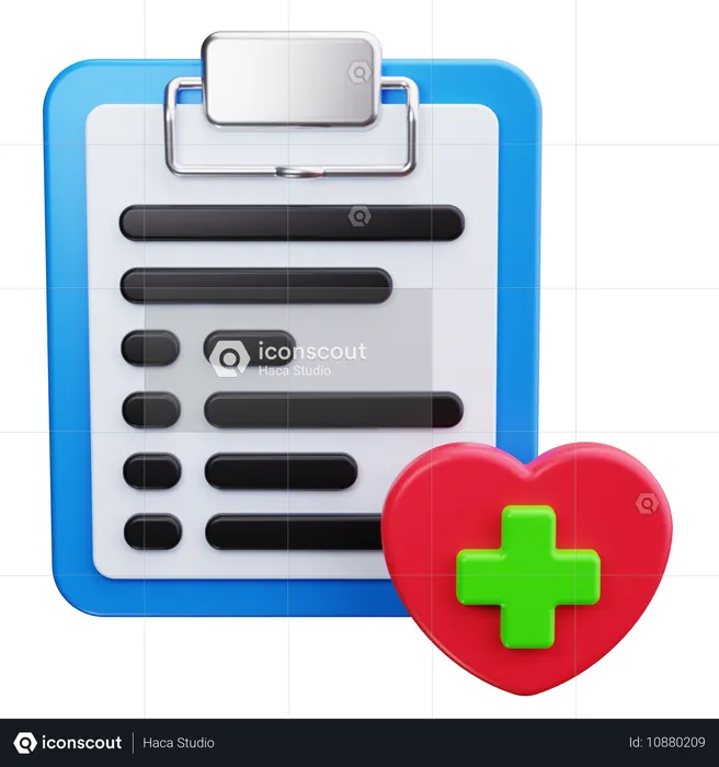 Registros médicos  3D Icon