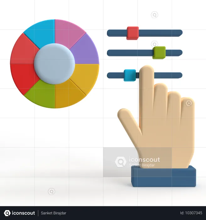 Réglage des couleurs  3D Icon