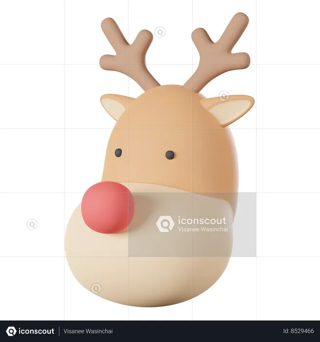 Reindeer  3D Icon